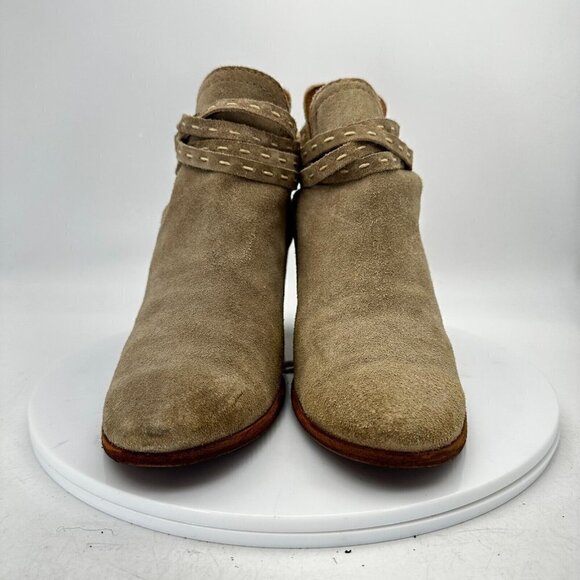 Frye Naomi Pickstitch Shooties Women Size 8.5B 3478385 Ash Suede Leather Boot - Picture 2 of 14